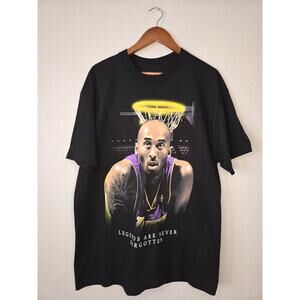 Kobe Bryant Shirt Legends Are Never Forgotten Basketball Black XL Memorial Tee